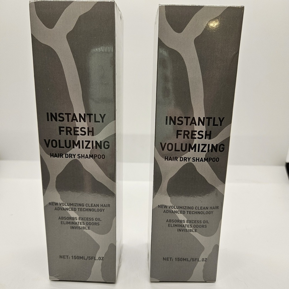 Instantly Fresh Volumizing Hair Dry Shampoo 150ml Absorbs Oil & Odor New 2 Pack